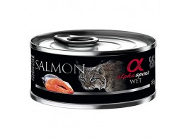 Imagen del producto Alfa Spirit gatos lata salmón 18x85g