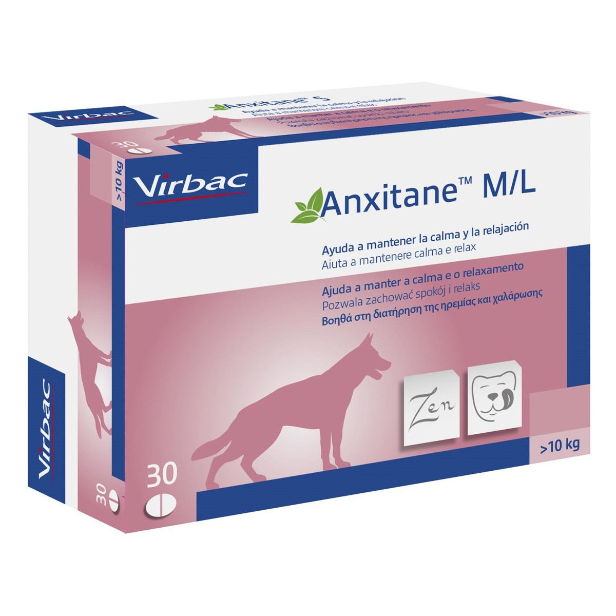 Virbac anxitane relajante M y L 30 comprimidos