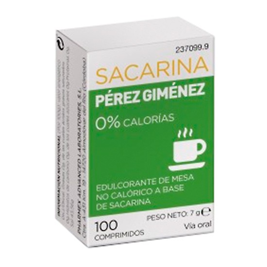 Pérez Gimenez sacarina 100 comprimidos